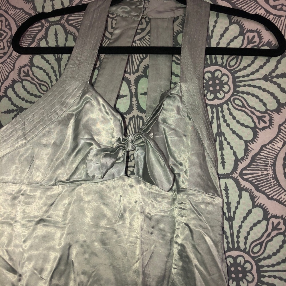Free People Teal Silk Dress